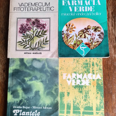 Lot 8 carti despre plante medicinale, tratamente , homeopatie, ... / R3P1F