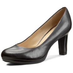 CH2566-1 Pantofi eleganti din piele naturala, cu toc gros