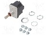 Intrerupator basculant, 3 pozitii, mod comutare ON-ON-ON, DPDT, HONEYWELL - 2TL1-10