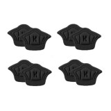 Cumpara ieftin Set 8 branturi pentru calcai cu pernite, Warszawa, Poliester, 5mm, negru