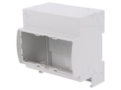 Carcasă pentru șină DIN gri 90x87.8x62mm 5 module foto