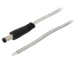 Cablu DC 5,5/2,5 mm cu Mufă Transparentă 2x0,5mm2, Bq Cable