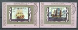 Ajman 1973 Ships, 2 imperf. mini sheet , used T.205, Stampilat