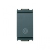 Vimar 16080 Buton cu revenire, 10A, 250V, 1P NO, gri antracit