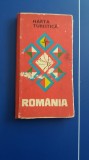 myh 12 - Harta turistica - Romania - ed 1968 - piesa de colectie