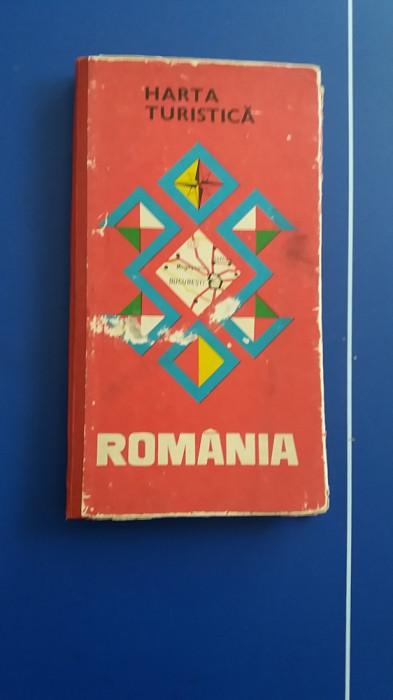 myh 63 - 27 - ROMANIA HARTA TURISTICA - EDITATA IN 1968 - PIESA DE COLECTIE