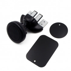 Suport magnetic pentru telefon, cu prindere in slot CD/grila foto