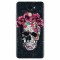 Husa silicon pentru Huawei Enjoy 7 Plus, Colorful Skull Roses Space