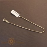 Bratara placata cu aur 18K pentru femei, model cu bilute clasice, 19 cm