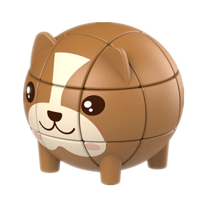 Animalutz Magic Cube Jucarie Puzzle 3D Cub Magic Rotativ Educativ tip Rubik - Catel