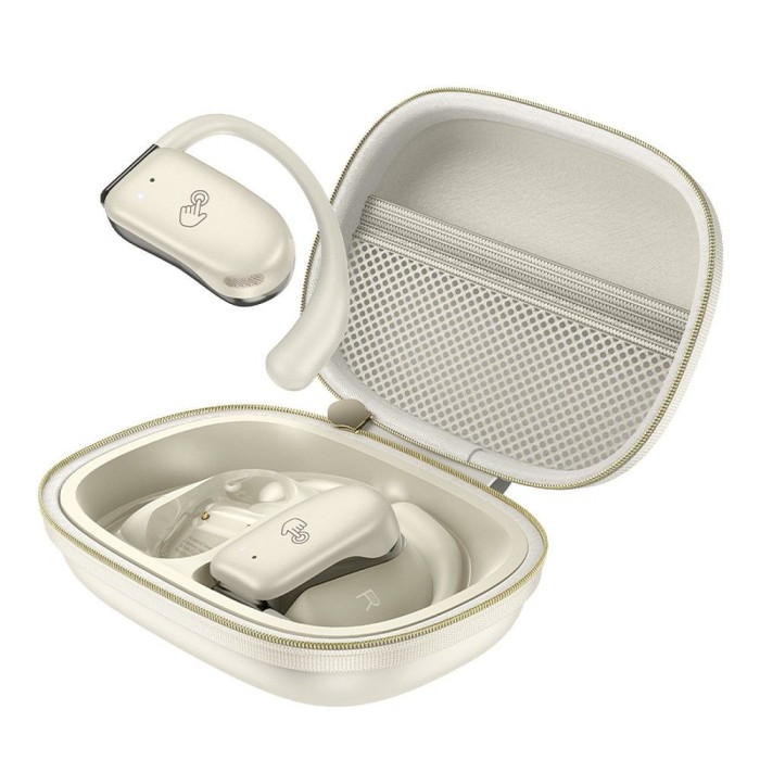 Casti Wireless Hoco Bluetooth TWS, EA2, Bej