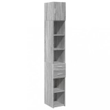 Cumpara ieftin Dulap depozitare slim sonoma gri 30x42,5x225 cm lemn prelucrat