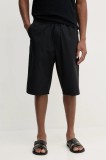BARENA VENEZIA pantaloni scurti Camicia Mola barbati, culoarea negru, PAU5098.2736