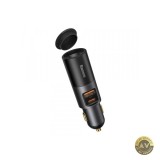 Incarcator Auto Baseus Share Together 120W 3A 1 x Extensie Bricheta - 1 x USB-A - 1 x USB-C Gri CCBT-C0G