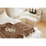 Cumpara ieftin Patura Cocolino cu Blanita Uni, Model Tricotat-JO256 BEJ