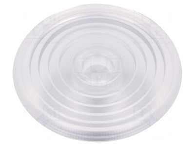Lentilă LED Rotundă Plexiglass Transparentă 23.6mm foto