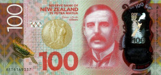 NOUA ZEELANDA ? bancnota ? 100 Dollars ? 2016 ? P-195 ? POLYMER ? UNC foto