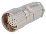 Conector M23 Mufă Mamă 19PIN Lipire pe Cablu Drept