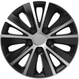 Set capace roti auto Cridem Rapide SB 4buc - Argintiu/Negru - 14&#039;&#039; Garage AutoRide