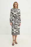 Answear Lab rochie culoarea negru, midi, evazată