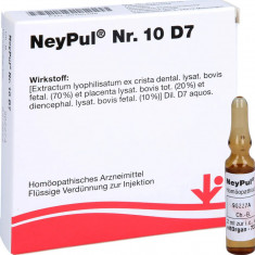 Tratament Homeopat, NeyPul, Nr. 10. D7, Impotriva Parodontozei, 5 fiole x 2ml