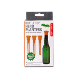 Cumpara ieftin Set pentru plantat - Bottle Top Herb Planter, 3 bucati | Kikkerland