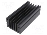 Radiator extrudat TO220 negru 100mm x 46mm x 33mm FISCHER ELEKTRONIK