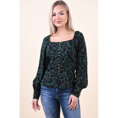 Bluza Object Anime Trend Verde Inchis foto