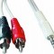 CABLU audio GEMBIRD stereo (3.5 mm jack la 2 x RCA), 2.5m &quot;CCA-458-2.5M&quot; (timbru verde 0.08 lei)