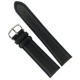 Cumpara ieftin Curea Ceas Time Veranda &ndash; Piele Naturală, Neagra cu Cusătură Albastra