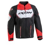 Cumpara ieftin Geaca (jacheta) motociclete copii Racing/Roadster Ixon vara model Striker AIR KID culoare: negru/alb/rosu, 8 ani