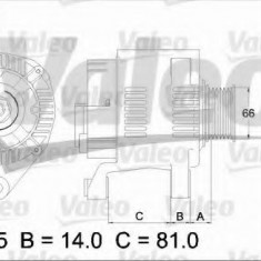 Generator / Alternator AUDI A4 (8D2, B5) (1994 - 2001) VALEO 437174