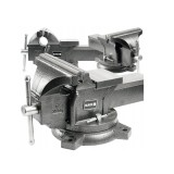 Menghina rotativa turnata, rotație 360&deg;, de banc, cu nicovala, 125 mm, Black