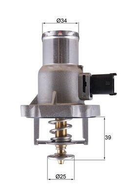 MAHLE TM 55 105 termostat,lichid racire foto