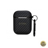 Husa Pitaka Air Pal pentru Apple AirPods Gen 2 / Gen 1 Neagra APM1001
