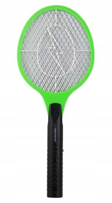 Paleta electrica pentru muste, tantari sau alte insecte, 3W, lungime 47 cm, verde