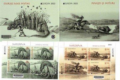 MOLDOVA 2022, EUROPA CEPT, carnet, bloc neuzat, MNH foto