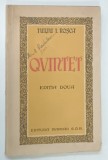 QVINTET de IULIU I . ROSCA * PREZINTA URME DE UZURA