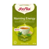 Ceai Bio Yogi Tea Morning Energy, 17 pliculete, Infuzie Ayurveda Plante si Mirodenii