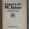 AUPRES DE M. TAINE , SOUVENIRS ET VUES SUR L &#039;HOMME ET L &#039;OEUVRE par G. SAINT - RENE TAILLANDIER , 1928