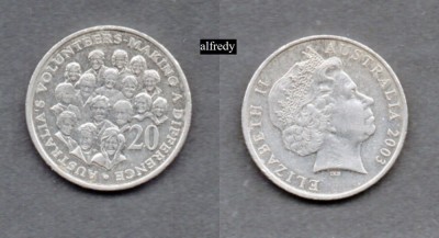 Australia 2003 20 cents foto