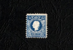 Austria 1859 - Franz Josef I, 15 Kr. - albastru, NESTAMPILAT foto