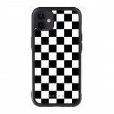 Husa iPhone 11 - Skino Squared, alb - negru