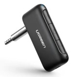ADAPTOR Bluetooth Jack 3.5 Ugreen, &quot;CM276&quot; acumulator inclus, microfon inclus, convertor audio wireless, versiune bluetooth 5.0, negru &quot;70303&quot; (timbru