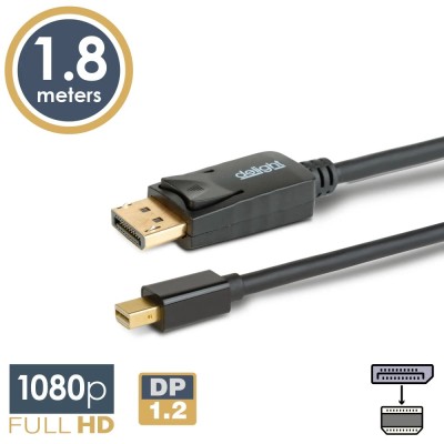Cablu DisplayPort v1.2 la Mini DisplayPort v1.2 1.8m FullHD 1080p delight 20336A foto