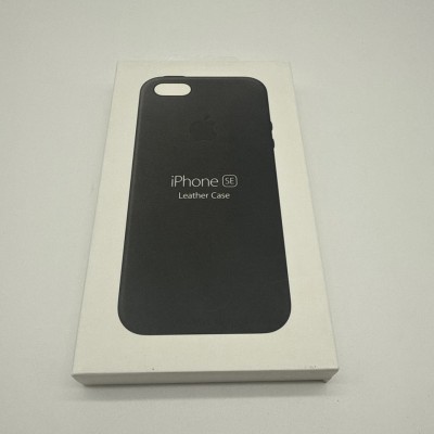 Husa de protectie Apple iPhone SE Leather Case Black foto