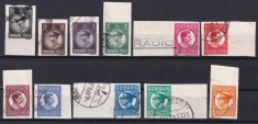 ROMANIA - 1930 CAROL II FILIGRAN P.T.T. NEDANTELAT - STAMPILAT