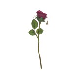 Floare decorativa artificiala, Trandafir, Mov, 30 cm, ATU-087921, Oem