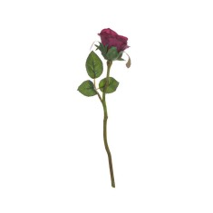 Floare decorativa artificiala, Trandafir, Mov, 30 cm, ATU-087921