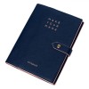 Carnet Notițe A5, Make Your Mark, 80 File, Liniat, Copertă PU, &Icirc;nchidere Cu Buton, Roz-Auriu, Oem
